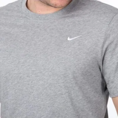 Nike Sportswear Swoosh T-Shirt Grey Heather/White - Image 2