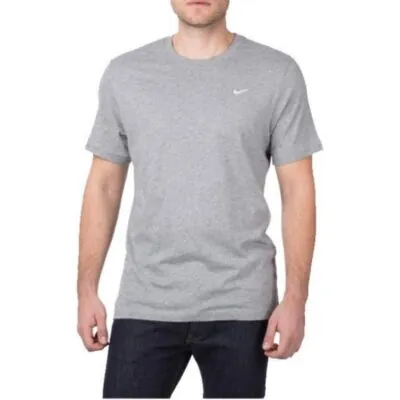 Nike Sportswear Swoosh T-Shirt Grey Heather/White
