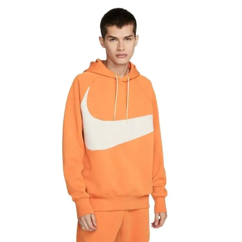 Nike Sportswear Swoosh Tech Fleece Hoodie/Pulóver - Mangó/Fehér