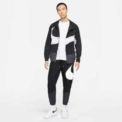 Nike Sportswear Swoosh Woven Lined Pants - Black - Image 5