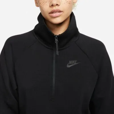 Nike Sportswear Tech Fleece 1/4 Zip Sweatshirt - Black/ Black - Image 2
