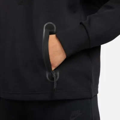 Nike Sportswear Tech Fleece 1/4 Zip Sweatshirt - Black/ Black - Image 3