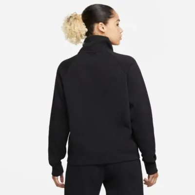 Nike Sportswear Tech Fleece 1/4 Zip Sweatshirt - Black/ Black - Image 4