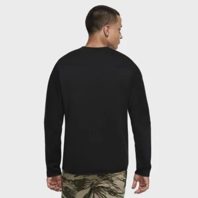 Nike Sportswear Tech Fleece Crew Neck Sweatshirt - Black/Black - Image 3
