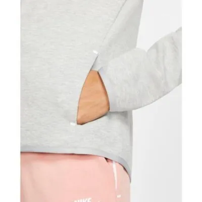 Nike Sportswear Tech Fleece Full-Zip Hoodie - Light Grey Heather/ White - Image 3