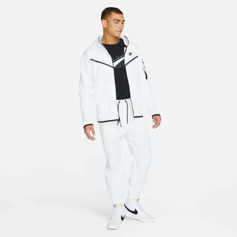 Nike Sportswear Tech Fleece Joggers - White/ Black - Image 5