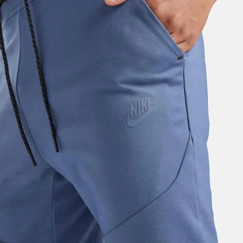 Nike Sportswear Tech Fleece Lightweight Slim-Fit Jogger Tracksuit Bottoms Diffused Blue - Image 3