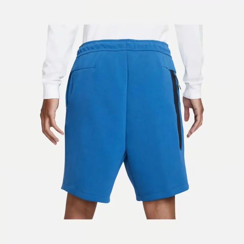 Nike Sportswear Tech Fleece Shorts - Dark Marina Blue/ Light Bone - Image 5