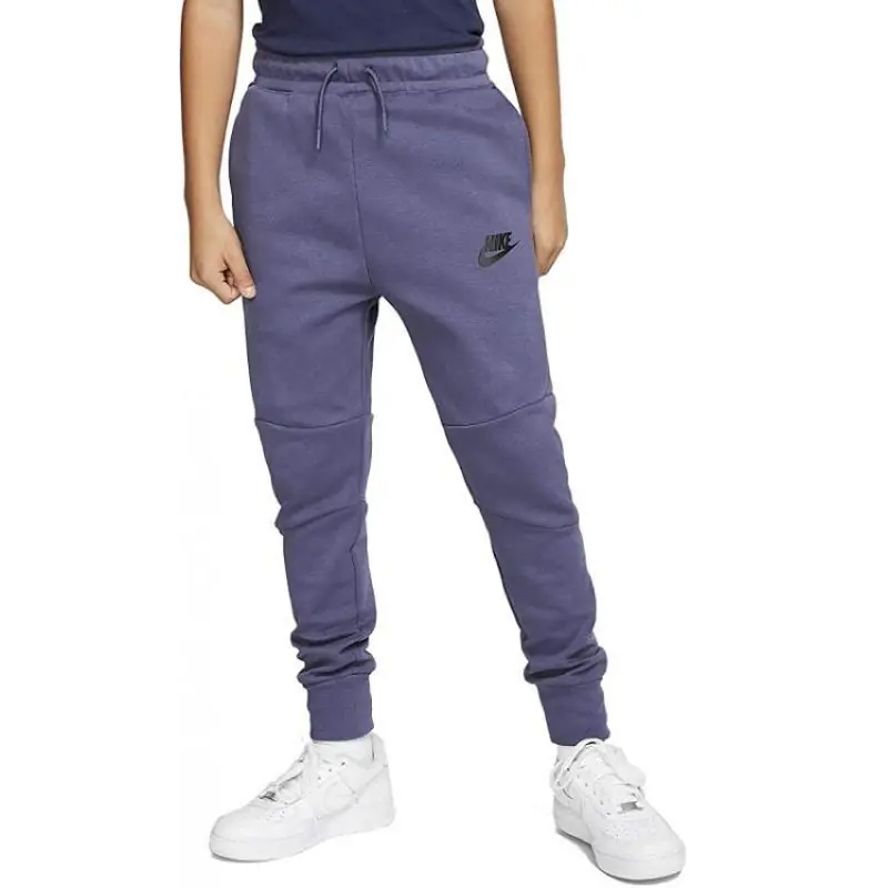 Nike Sportswear Tech Fleece Trousers (Older Kids) - Sanded Purple/ Black