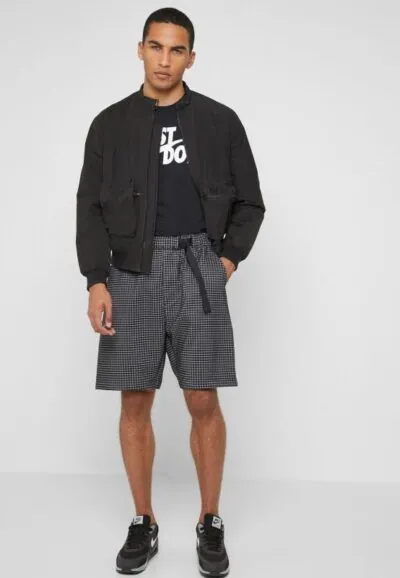 Nike Sportswear Tech Pack Grind Woven Shorts - Black/ Summit White - Image 2
