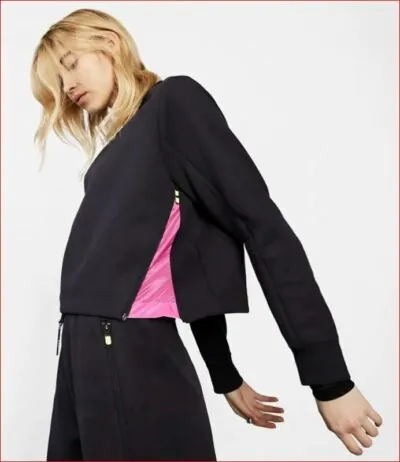 Nike Sportswear Tech Pack Womens Fleece Sweatshirt - Oil Grey/ Black - Image 2