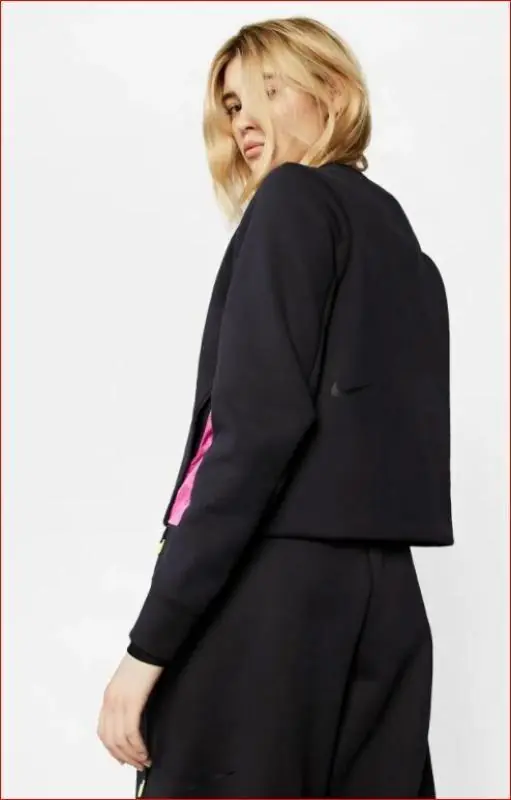 Nike Sportswear Tech Pack Womens Fleece Sweatshirt/Pulóver - Olaj Fekete - Image 3