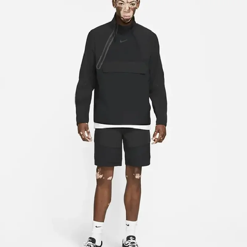 Nike Sportswear Tech Pack Woven 1/2-Zip Jacket Black/Black - Image 4