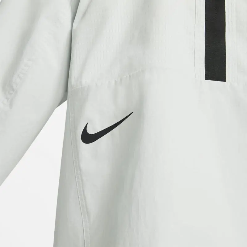 Nike Sportswear Tech Pack Woven 1/2-Zip Jacket - Light Grey/ Black - Image 3