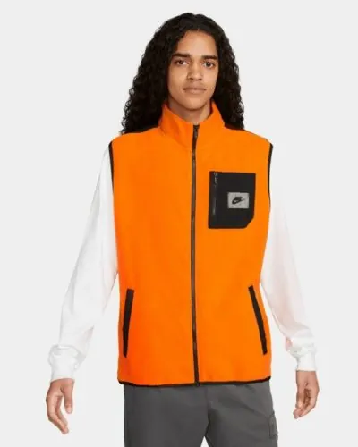 Nike Sportswear Therma-Fit Utility Fleece Mellény Orange