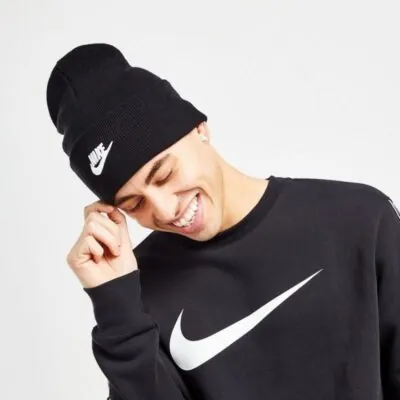 Nike Sportswear Utility Futura Beanie Black/White - Image 2