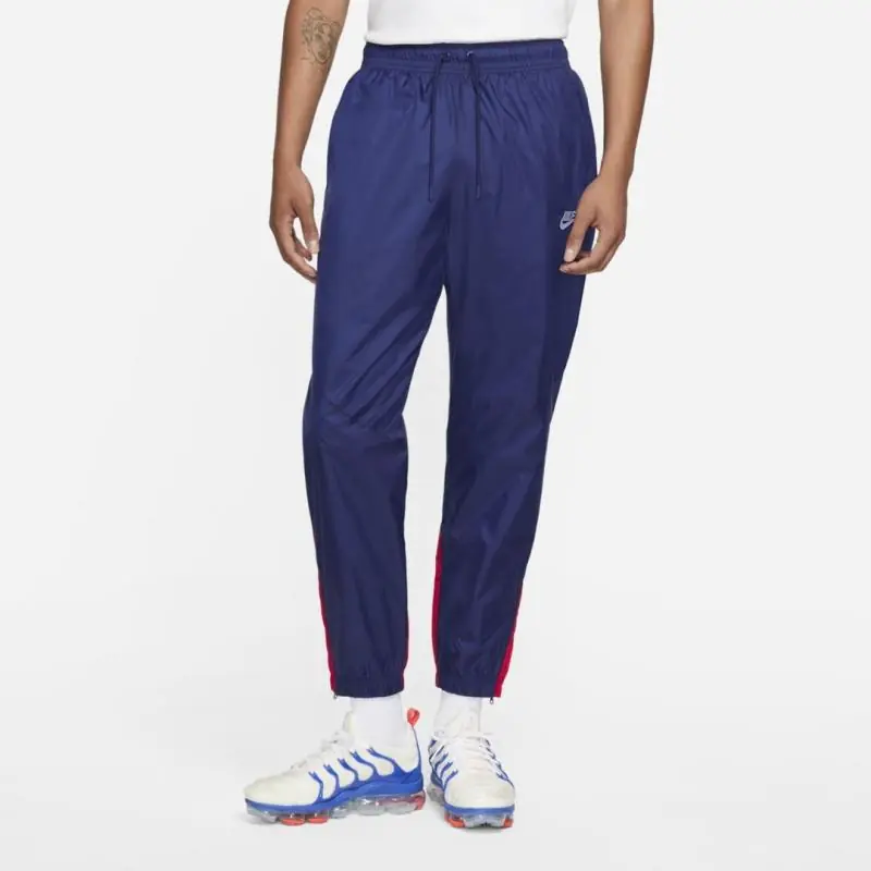 Nike Sportswear Windrunner Track Pants - Blue Void/ University Red/ Summit White - Image 2