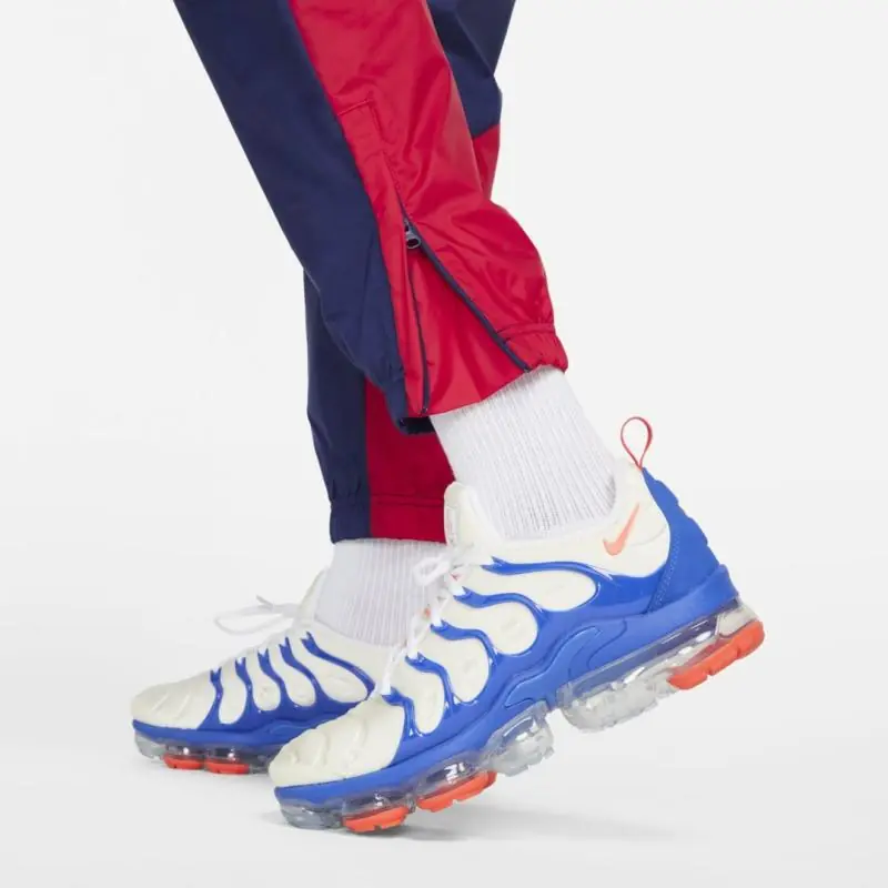 Nike Sportswear Windrunner Track Pants - Blue Void/ University Red/ Summit White - Image 3