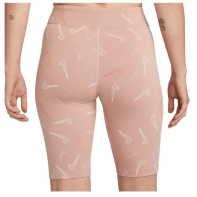Nike Sportswear Women's Biker Shorts All Over Print Pink - Image 2