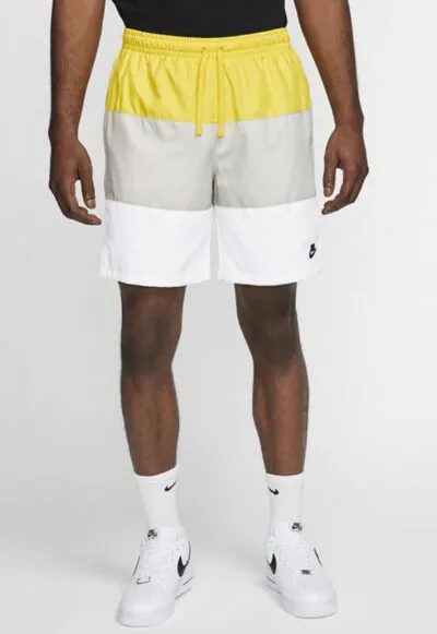 Nike Sportswear Woven City Edition Shorts - Opti Yellow/ Light Bone/ White/ Black - Image 2