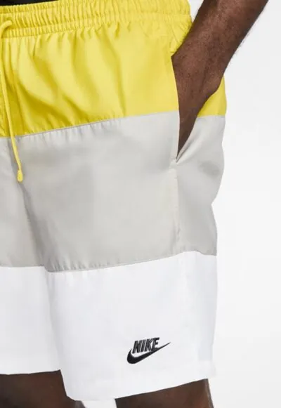 Nike Sportswear Woven City Edition Shorts - Opti Yellow/ Light Bone/ White/ Black - Image 3