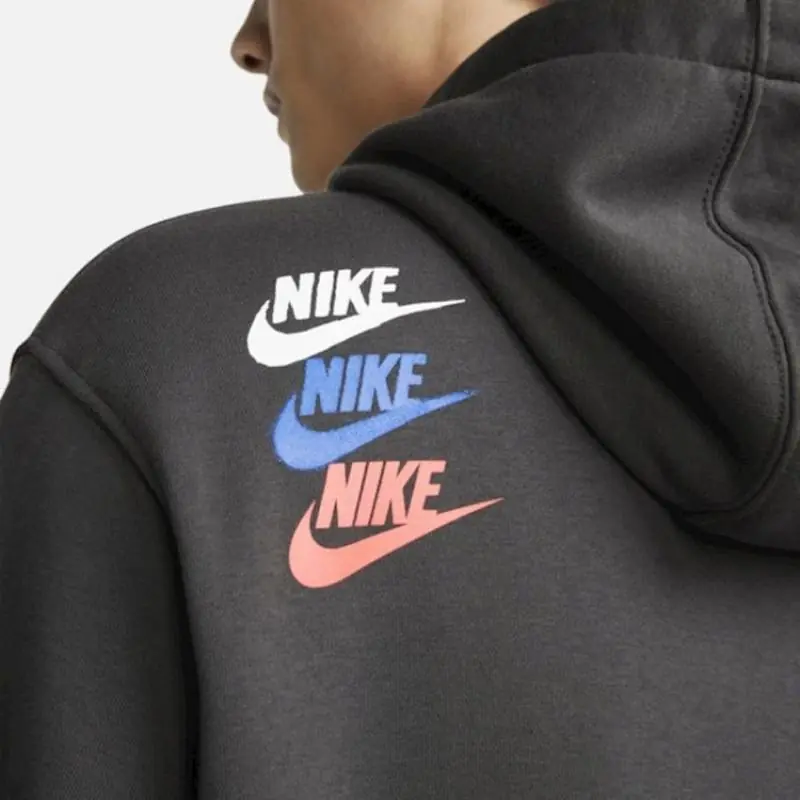 Nike Standard Issue Fleece Hoodie/Pulóver - Fekete - Image 3