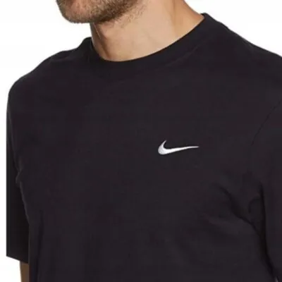 Nike Swoosh Embroidered T-shirt Black - Image 3