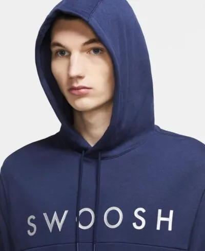 Nike Swoosh Hoodie - Navy - Image 4