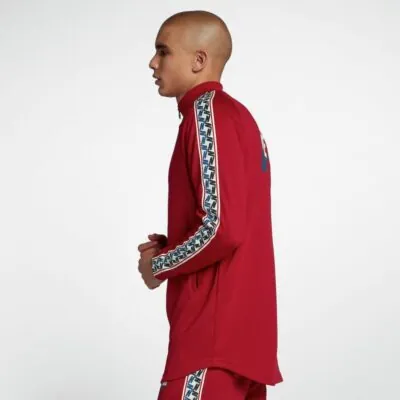Nike Taped Poly Track Jacket Gym Red - Image 2