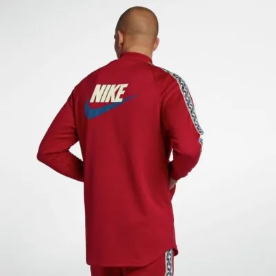 Nike Taped Poly Track Jacket Gym Red - Image 3