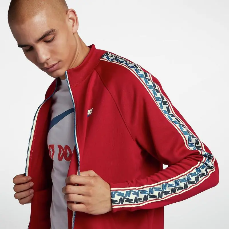 Nike Taped Poly Track Jacket/Tréning Felső - Piros