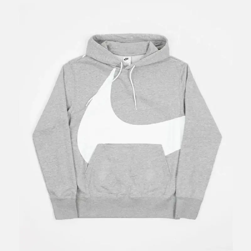 Nike TM Big Swoosh Hoodie/Pulóver - Szürke/Fehér