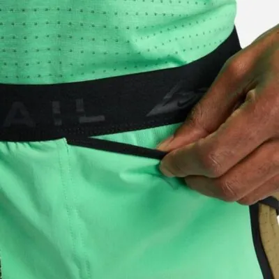 Nike Trail Sunrise Running Shorts - Green Olive - Image 3