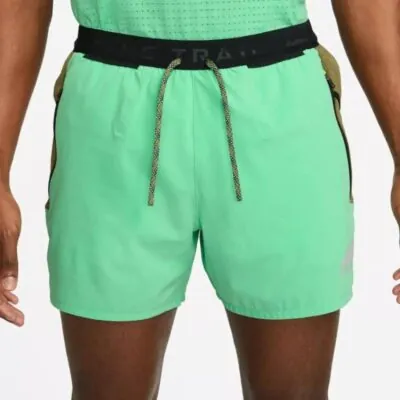 Nike Trail Sunrise Running Shorts - Green Olive