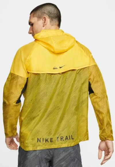 Nike Windrunner Hooded Trail Runnig Jacket - Speed Yellow/ Black - Image 5