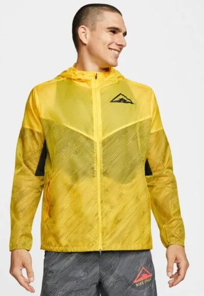 Nike Windrunner Hooded Trail Runnig Jacket - Speed Yellow/ Black