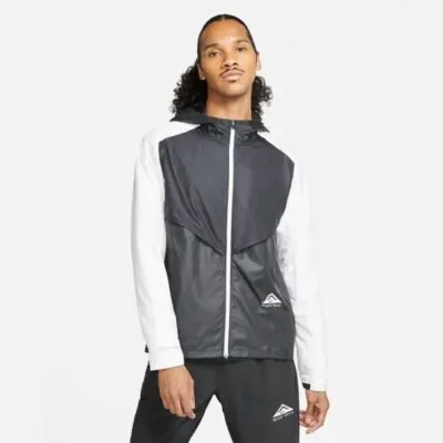 Nike Windrunner Mens Trail Running Jacket Black/White