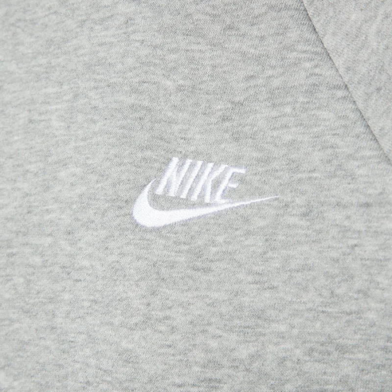 Nike Women's Sportswear Essential Fleece Hoodie/Pulóver - Szürke/Fehér - Image 3