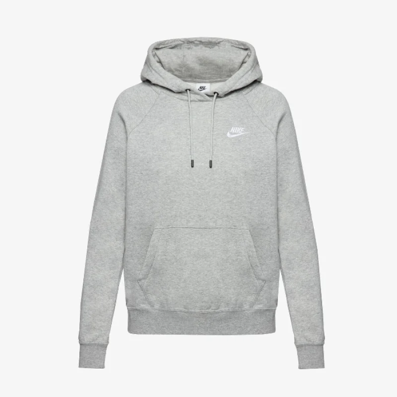 Nike Women's Sportswear Essential Fleece Hoodie/Pulóver - Szürke/Fehér