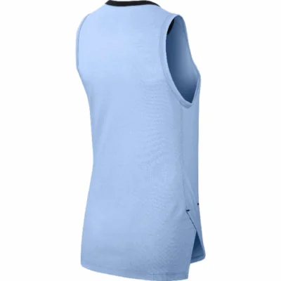 Nike Womens Breathe Elite Sleeveless Tank top Royal Tint/Black - Image 2