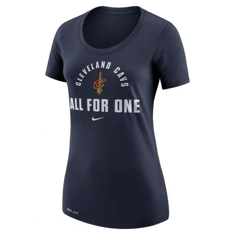 Nike Womens NBA Cleveland Cavaliers Dri-Fit T-Shirt - College Navy