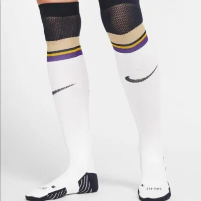 Sacai x Nike Knee-High Socks (W) - White / Court Purple / Dark Obsidian - Image 2