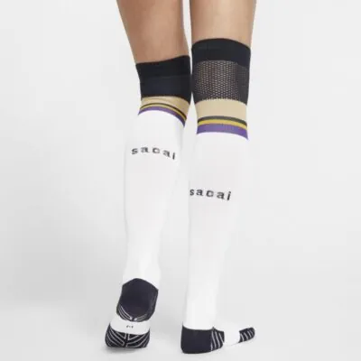 Sacai x Nike Knee-High Socks (W) - White / Court Purple / Dark Obsidian - Image 3
