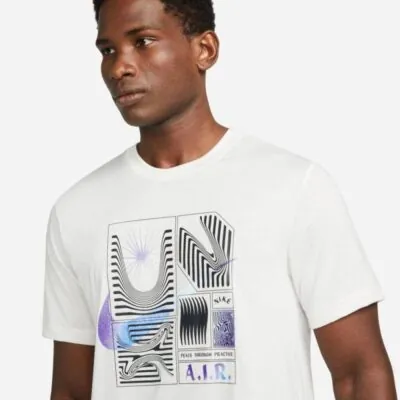 Nike Yoga Dri-Fit A.I.R. T-Shirt - Phantom - Image 2