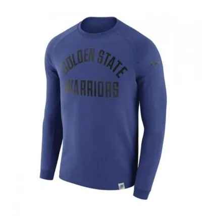 Nike NBA Golden State Warriors Modern Long-Sleeve Crew 'Rush Blue'