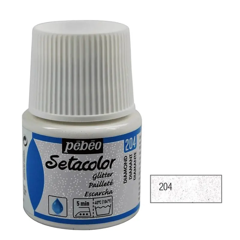 Pebeo Setacolor Glitter Bõr- és textilfesték - 45ml - Image 2