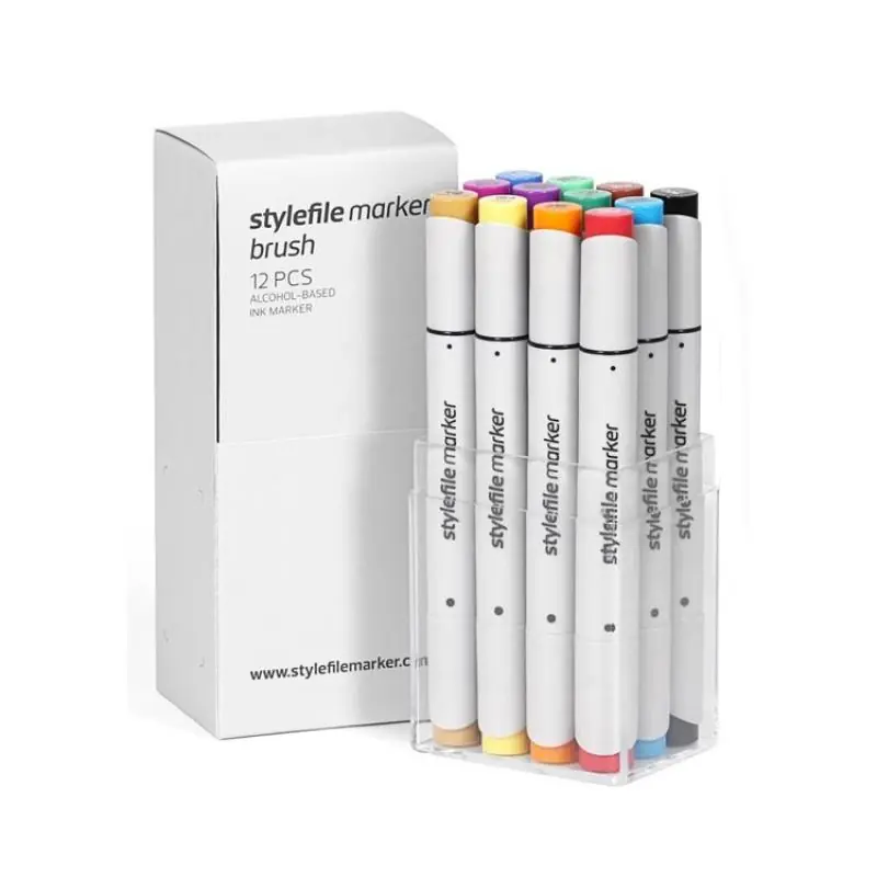 Stylefile Brush Marker Filckészlet (12 db-os set)