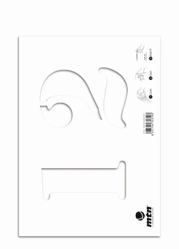 MTN Szám Stencil szet (Number set)